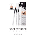 Pikkukuva 7 / 8: White Eyeliner Pitkäkestoinen ja vedenpitävä Eye Liner Pen Ei kukkiva Makaava Silkkitoukkakynä ammattilaisille tai perheille