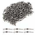 Miniatyrbillede 1 af 7: American Style Metal SubLine Clip Fishhook Swivel Quick Connector - Lille fiskegrej 6#