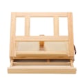 Miniatyrbilde 2 av 8: Bordplate staffeli Furu Justerbar skinnestang 4 vinkler Multi Purpose Sammenleggbar Lett Solid Malereasel