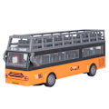 Miniatyrbillede 3 af 8: Fjernbetjening Bus Elektronisk 4 Kanaler Åbning Døre Acceleration Funktion RC Double Decker Bus QH204 9 Sightseeing Bus