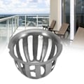 Miniatyrbillede 2 af 7: 2 stk. rustfrit afløbsrist i rustfrit stål til tag og balkon (75 mm)
