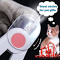 Miniatyrbilde 4 av 5: Katt Negleklipper, LED Blodlinje Dyre Negleklippere, Profesjonell Hundekloklipper, med Neglefil, Ingen Sprut, for Små Hamstere, Kaniner, Kattunger