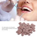 Miniatyrbilde 7 av 8: 100 stk gummipoleringshjul for metall dental minidrill slipemaskin dental tilbehør rød