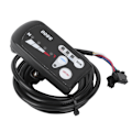 Miniatyrbillede 3 af 8: EBicycle Lithium Batteri LED Meter S800 Display Horisontal Sort &amp; Hvid skærm (36V)