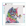 Pikkukuva 1 / 8: Set 40x40cm Väri Kitty Tee itse Pyöreä Jalokivihelmimaalaus Taide Kiiltävä Hartsi Koristetaide