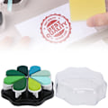 Miniatyrbilde 8 av 8: Petal Inkpad 8 farger vannbasert DIY håndstempel trykkpute for vanlig papir (1016 Beundre)