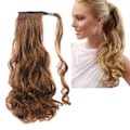 Miniatyrbilde 5 av 8: Wave Hair Extension Clip Lang krøllet justerbar krok og løkke kvinner parykk forlengelse hestehale 4/30