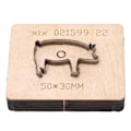 Miniatyrbillede 8 af 8: Læder skæredør Gris form Støbeform Punch Cutter Craft værktøj til papir Gummi Plast