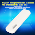 Miniatyrbillede 3 af 8: 4G USB WiFi 10 enheder forbindelsesunderstøttelse bærbar router mobil WiFi hotspot med Micro SIM-kortslot til telefon hvid