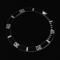 Miniatyrbild 8 av 8: Klocka Armbandsklocka Aluminium Material Loop Bezel Insert Ring Ersättningsdel (Svart)