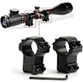 Miniatyrbilde 4 av 4: 2X Kikkertsikte Monteringsringer for 11mm Metallskinne | Fruugo DE