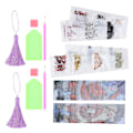 Pikkukuva 4 / 8: 2 sarjan timanttikirjanmerkit 5D DIY-maalaus Kristalliompelu Tassel Santa CrossStitch