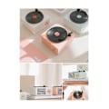 Pikkukuva 2 / 5: Uusi Atomic Bluetooth-kaiutin Retro Vinyyli Stereo Fonografi Pöytäkone Langaton Luova Monitoiminen Mini Pieni Kaiutin Valkoinen