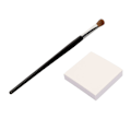 Miniatyrbild 8 av 8: Makeup-palettpapper näsborste set sickelformad dubbelsidig användning nässkuggborste nagelfärgning papper s