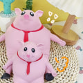 Pikkukuva 2 / 5: Pig Squishy -lelu, söpö vaaleanpunainen possun paineilmalelu lapsille ja aikuisille
