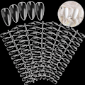 Miniatyrbillede 1 af 5: Professionel Transparent Oval Falske Negle Tips Display Stativ til Manicure Dekoration DIY