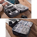 Miniatyrbilde 4 av 5: Multifunksjonell Elektronikkveske Vanntett Bærbar Kabelveske for Nettbrett, Ekstern Harddisk, Lader, Kabler, Ting, Adaptere, Minnekort, USB-kabel
