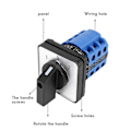 Miniatyrbillede 4 af 5: 3 Positioner Til-Fra-Til Omskifter Kontrol Rotary Cam Switch 20A