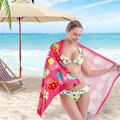 Miniatyrbillede 4 af 5: Oversized Mikrofiber Badehåndklæde til Stranden, Kvinder Mænd, Hurtigtørrende Håndklæde, Anti-Sand Badehåndklæde