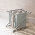 Miniatyrbild 4 av 8: Plast Tjock Stabil Vikbar Handduksduk Disktrasa Rack Organizer Hållare Kök (Grå)