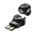 Pikkukuva 1 / 4: Yksi nappikuuloke V5.0 mini bluetooth-kuuloke sopii matkapuhelimelle Pienimmät nappikuulokkeet
