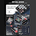 Miniatyrbilde 2 av 5: K812 Mekanisk tastatur Kablet Hot Swappable for Win//Game Svart