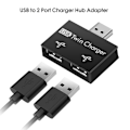 Miniatyrbild 8 av 8: Mini USB Hub 2 Port USB Twin Charger Splitter Adapter Converter för PC USB -minnen