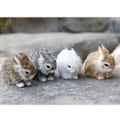 Miniatyrbild 7 av 8: Bunny Ornament Dekorativ Mjuk Delikat Look Påsk Faux Dekoration för hemmet