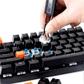 Miniatyrbilde 3 av 5: Ny Mote Kingdom Keycap Puller Brytertrekker Rustfritt Stål Keycap Fjerningsverktøy med 2 stk Tastatur Rengjøringsbørste for Mekanisk Tastatur