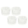 Miniatyrbilde 7 av 8: Telys lysestaker i glass HM2330601 med 4 klare telys lysestaker for bordet midtpunkt