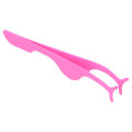 Miniatyrbillede 8 af 8: Bærbar falske øjenvipper applikator rustfrit stål falske vipper Pincet Clip Makeup Tool Fluorescerende Pink