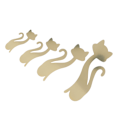 Miniatyrbillede 2 af 8: Cat Shape Spejl Wall Stickers Hjem Stue Soveværelse DIY Wall Art DecorationsGuld