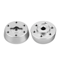Miniatyrbilde 1 av 8: Aluminiumlegering Front Wheel Hex Hub Adapter for Axial Rock Racer 90026 RC Bil (Sølv)