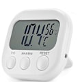 Miniatyrbillede 1 af 5: Indendørs Termometer Hygrometer - Høj Præcision - Digital Temperatur- og Fugtighedsindikator