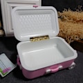 Miniatyrbillede 2 af 8: Kuffert Sparegris Sød Mini Trolley Bagage Pengekasse Skrivebordsdekoration