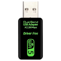 Miniatyrbillede 4 af 5: Driverfri USB trådløst netværkskort router til PC
