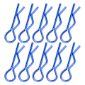 Miniatyrbilde 8 av 8: 10 stk 7MM RC Car Shell Clip RShape Metal Body Clips Pinner for 1/5 1/6 1/8 1/10 RC Car (Blå)