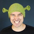 Miniatyrbillede 4 af 5: Hyggelige håndstrikkede uldbeanies - grønne huer til vintercosplay