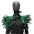 Miniatyrbild 1 av 5: Fjäder Shrug Cape Sjal, Fjäder Shrug Sjal Axel Wrap Cape Choker Krage för Halloween Fest Kostym Tillbehör Typ G