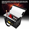 Miniatyrbillede 2 af 8: Eksplosionssikker Lipo Battery Safe Bag Stor Pladsopladning Batterier Opbevaringsposer (sort)