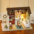 Miniatyrbild 6 av 8: DIY Dockhus Dockhus Miniatyr Handgjord Dockhus Kit Perfekt DIY Present