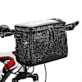Miniatyrbild 4 av 5: Cykelstyre Väska Multifunktionell Vattentät Cykel Framväska Cykelram Väska Midjeväska Axelväska C