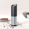 Miniatyrbilde 1 av 5: Elektrisk Gravity Pepperkvern, LED-lys, Justerbar Grov Keramisk Kvern