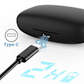 Miniatyrbillede 4 af 4: Bluetooth Trådløse Ørepropper 48 Timer Afspilning Sportshovedtelefoner med LED-Display Over-Ear Design Ørehager Indbygget Mikrofon
