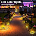 Pikkukuva 5 / 5: Vedenpitävät LED-aurinkovalot ulkokoristeluun - Aurinkolevypalot maisemaan, polulle, terassille, pihalle, kävelytielle, nurmikolle, ajoradoille.