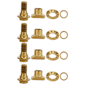 Miniatyrbild 2 av 8: 16 st C Clamp Bromsbacks Mutter Kit Bult Titanium Legering Skruvar Set för landsvägscykel Bikegold