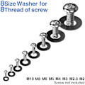 Miniatyrbilde 3 av 4: Svarte Plastskiver, Mekanisk Skive, Skivesortiment M2 M2.5 M3 M4 M5 M6