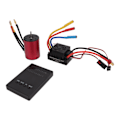 Miniatyrbild 7 av 8: S3650 2300KV Vattentät Borstlös Motor 60A RC Borstlös ESC Programmeringskort Kit för 1/10 Fjärrkontrollbil