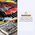 Miniatyrbilde 4 av 4: 2 Pakke Grillnettposer Gjenbrukbare, Gjenbrukbare Non-stick Grillnettposer/grillmatte For Fisk V
