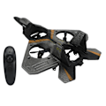 Miniatyrbillede 3 af 8: 2,4 GHz Børns RC Glider Model LED Lys Stabil Flyvning Fjernbetjening Flyvemaskine Legetøj med Propeller Sølv 3 Batterier